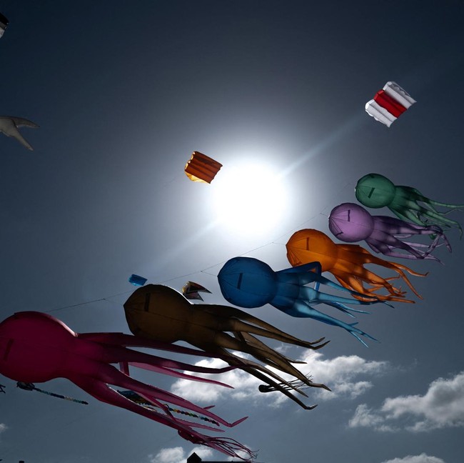 Ratusan Layang-layang Penuhi Langit Festival Internasional di Prancis