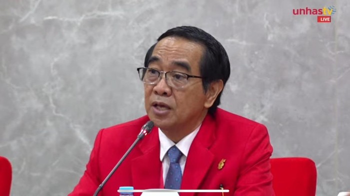 Rektor Universitas Hasanuddin (Unhas) Prof Jamaluddin Jompa.