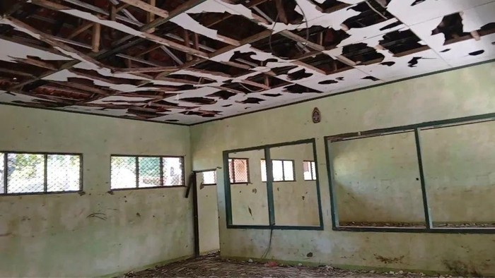 SDN Cimanggu 3 di Kecamatan Cimanggu, Kabupaten Pandeglang mengalami kerusakan parah. (Dok istimewa)