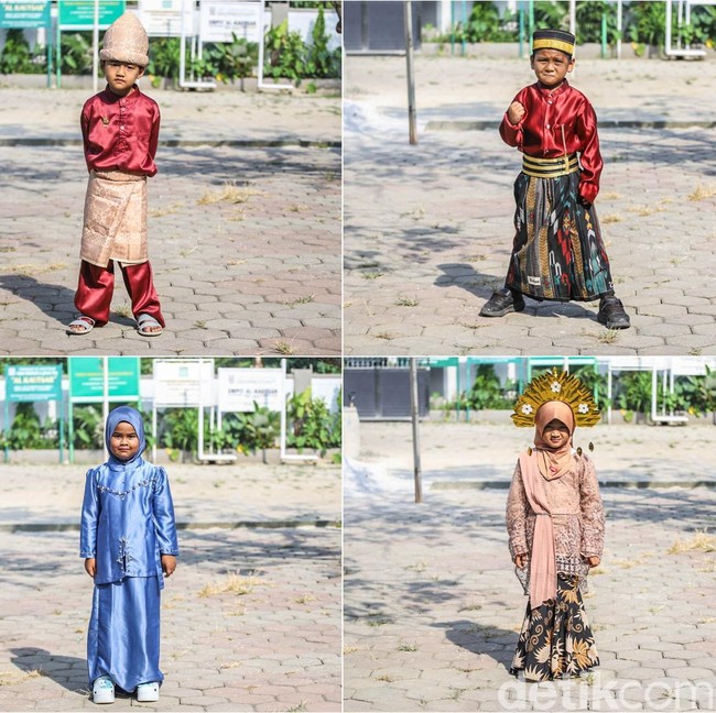 Semarak Hari Kartini, Anak TK Tampil Percaya Diri Pakai Baju Adat