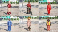Beberapa siswa juga tampak berani tampil di depan kelas untuk memperkenalkan pakaian adat yang dikenakan. Momen ini menjadi sarana melatih kepercayaan diri sekaligus kemampuan berkomunikasi anak di lingkungan sekolah.