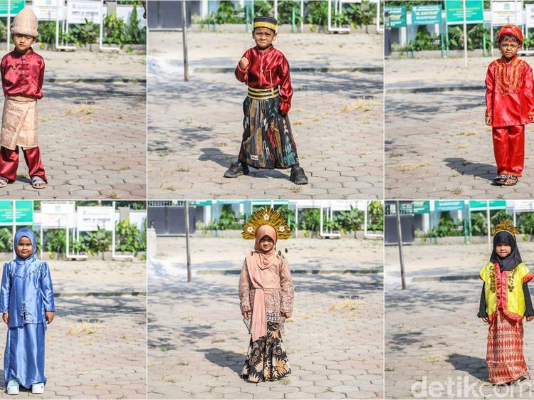 Semarak Hari Kartini, Anak TK Tampil Percaya Diri Pakai Baju Adat
