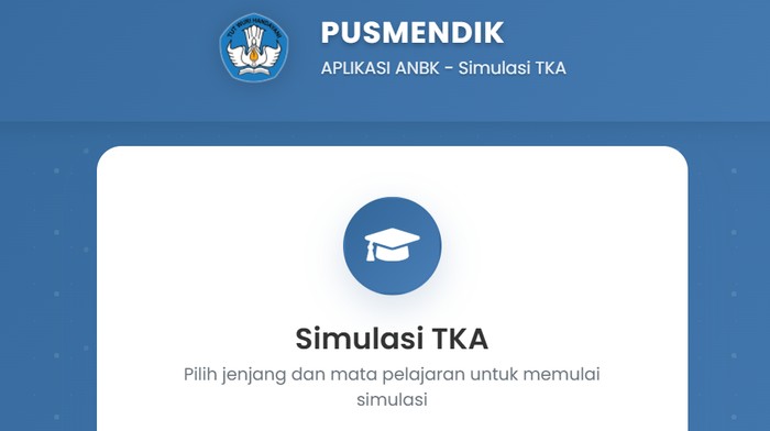 Simulasi TKA (Tangkapan layar)