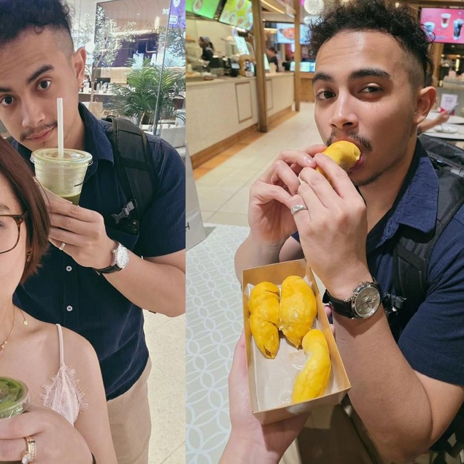 So Sweet! Omar Esteghlal Nyusul Prilly Latuconsina Kulineran ke Bangkok