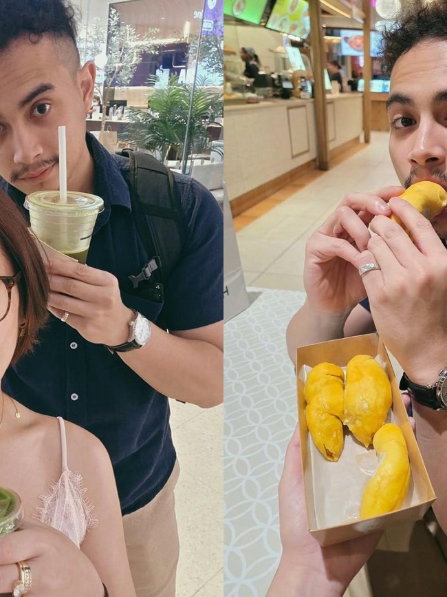 So Sweet! Omar Esteghlal Nyusul Prilly Latuconsina Kulineran ke Bangkok