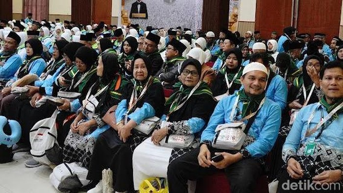 Suasana Asrama Haji Medan menjelang keberangkatan kloter pertama ke Tanah Suci. (Foto: Rechtin Hani Ritonga/detikSumut)