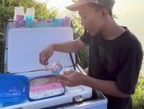 Viral Penjual Es Krim di Puncak Gunung Andong, Banyak Pendaki Mau Beli