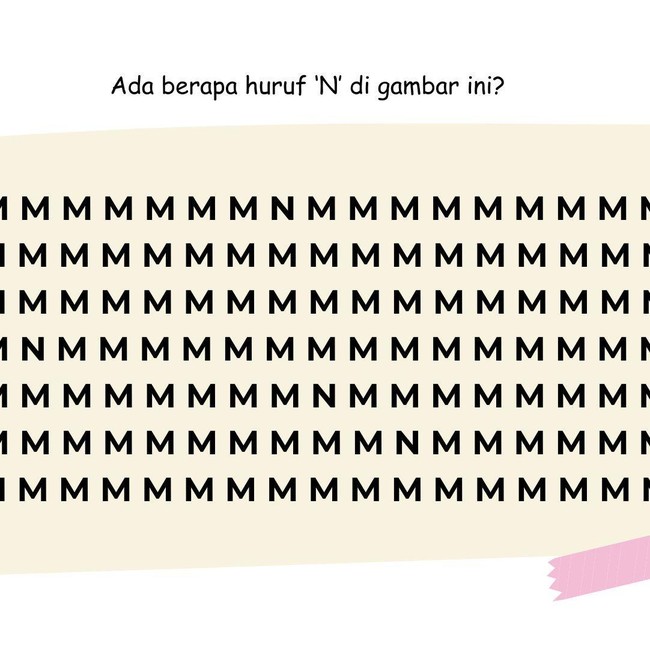 Ada Huruf yang Nyasar di Permainan Gambar Ini, Tak Banyak yang Bisa Temukan