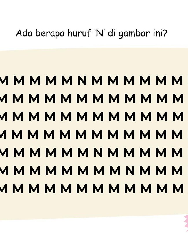 Ada Huruf yang Nyasar di Permainan Gambar Ini, Tak Banyak yang Bisa Temukan