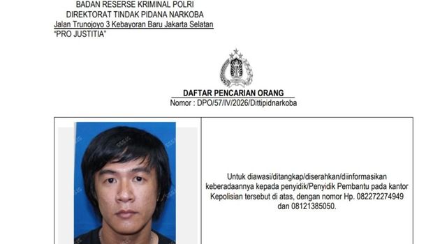 Bareskrim terbitkan DPO untuk Frendry Dona alias Fhoku selaku otak laboratorium vape etomidate di apartemen Jaktim (dok.istimewa)