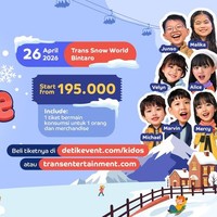 Gak Perlu ke Luar Negeri! Rasain Salju dan Main Bareng Kidos Band di Sini