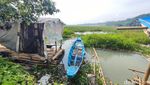 Potret Waduk Bendungan Leuwikeris di Ciamis yang Diselimuti Eceng Gondok