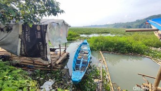 Nestapa Wisata Bendungan Leuwikeris Ciamis, Dipenuhi Eceng Gondok