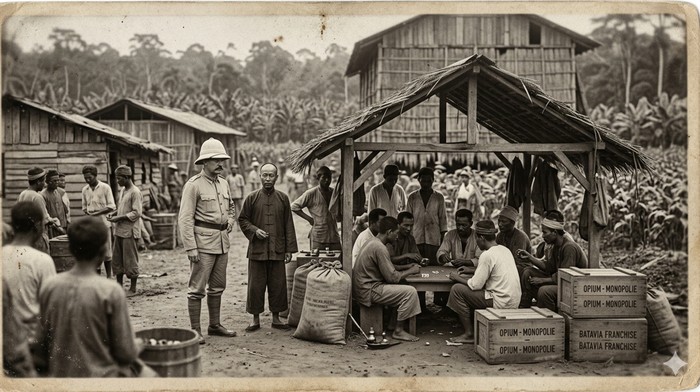 Ilustrasi potret suasana perkebunan zaman kolonial (Foto: Gemini AI)