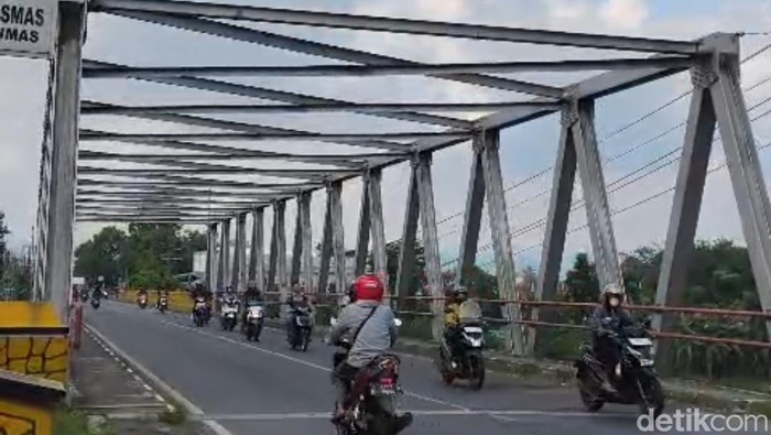 Penampakan Jembatan Serayu Banyumas, Rabu (22/4/2026).