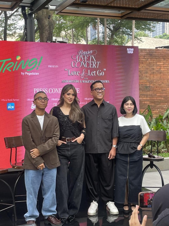 Jumpa pers konser Raisa pada Selasa (22/4/2026).
