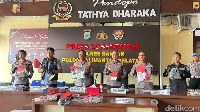 Jumpa pers Polres Banjar