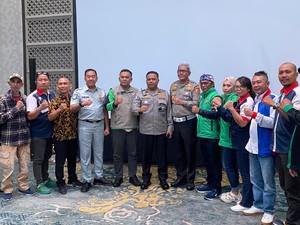 Kakorlantas Silaturahmi dengan Komunitas Ojol Nusantara, Dorong Jadi Pelopor Keselamatan