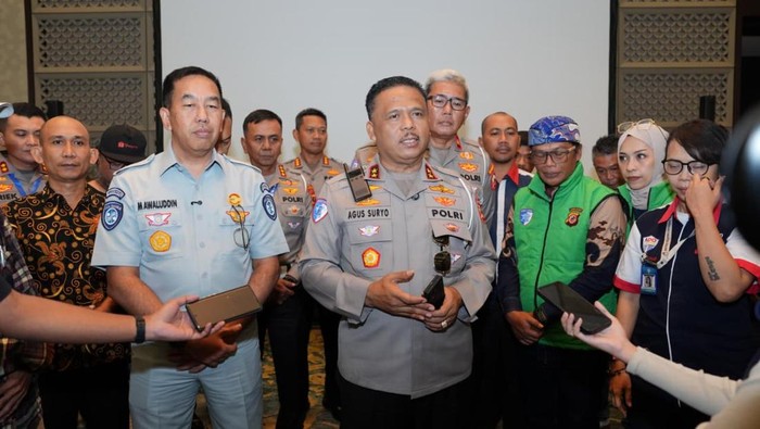 Kakorlantas Polri Irjen Agus Suryonugroho bersilaturahmi dengan perwakilan pengemudi ojol dari berbagai daerah di Nusantara.
