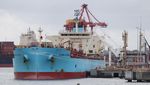 Kapal Tanker Maersk Cyprus Bersandar di Sydney, Aktivitas Pelabuhan Botany Ramai