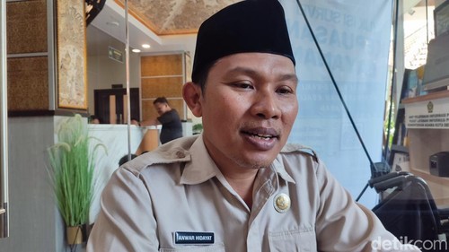 Kepala Kantor Kemenhaj Kota Denpasar, Anwar Hidayat saat ditemui detikBali, Rabu (22/4/2026). (Ahmad Firizqi Irwan/detikBali).