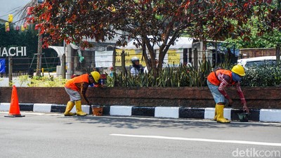 Margonda Dipercantik Jelang HUT ke-27 Kota Depok
