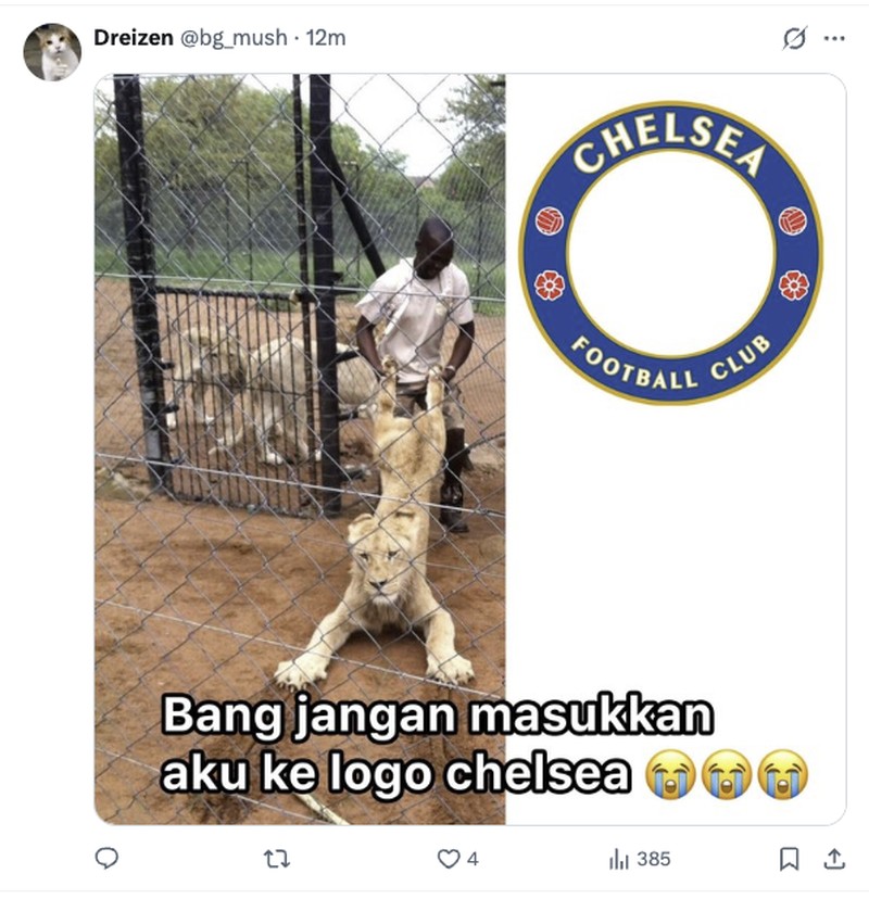 Meme Chelsea Kalah