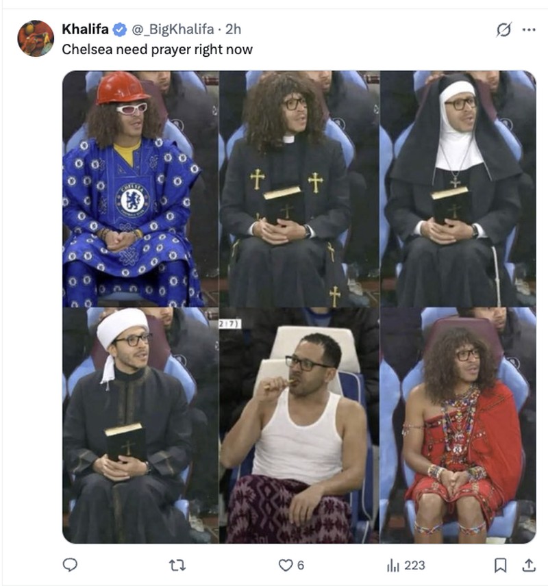 Meme Chelsea Kalah