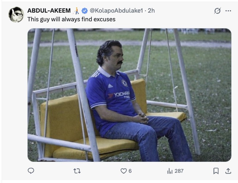 Meme Chelsea Kalah