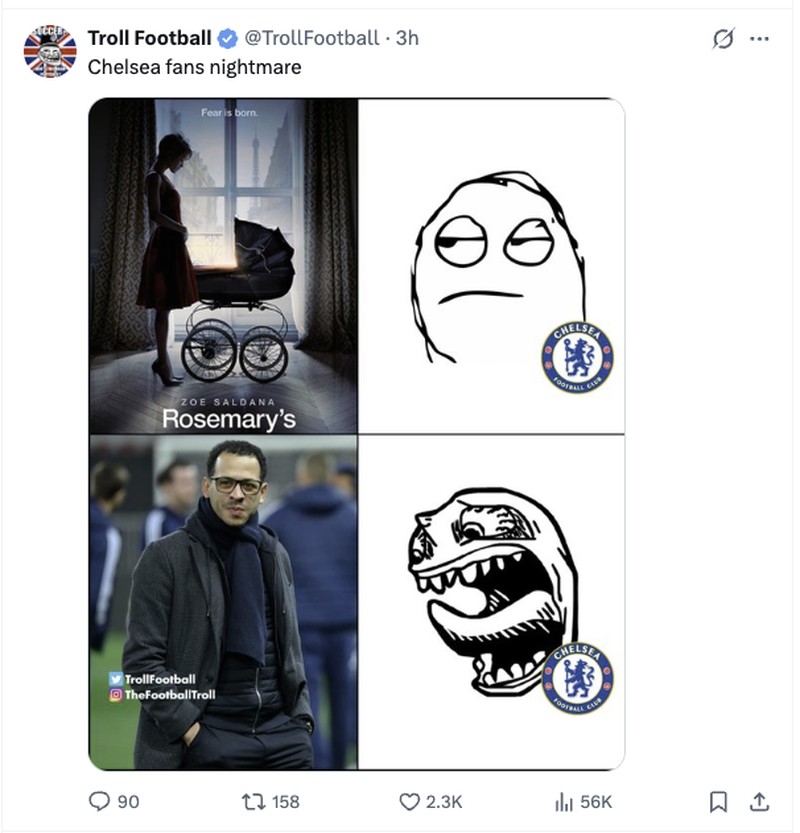 Meme Chelsea Kalah