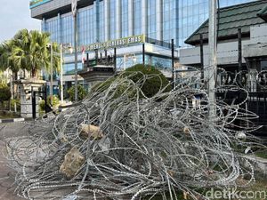 Penampakan Kantor Gubernur Kaltim Pascaaksi 21 April