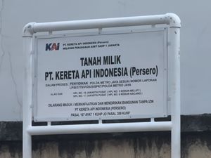 Plang KAI Resmi Berdiri di Lahan yang Diklaim Hercules, Ini Penampakannya