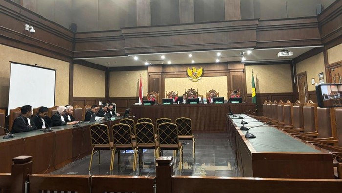 Sidang Nadiem Makarim pada Rabu (22/4/2026). (Mulia/detikcom)