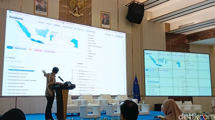 Tampilan Suryakanta dalam tahap pengembangan.