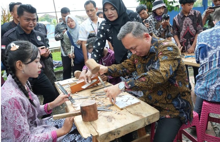 Wamen HAM saat momen Hari Kartini