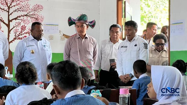 Wapres Gibran kunjungan kerja di Raja Ampat, Papua Barat Daya, Rabu (22/4/2026). (CNBC Indonesia/Halimatus Sa’diyah)