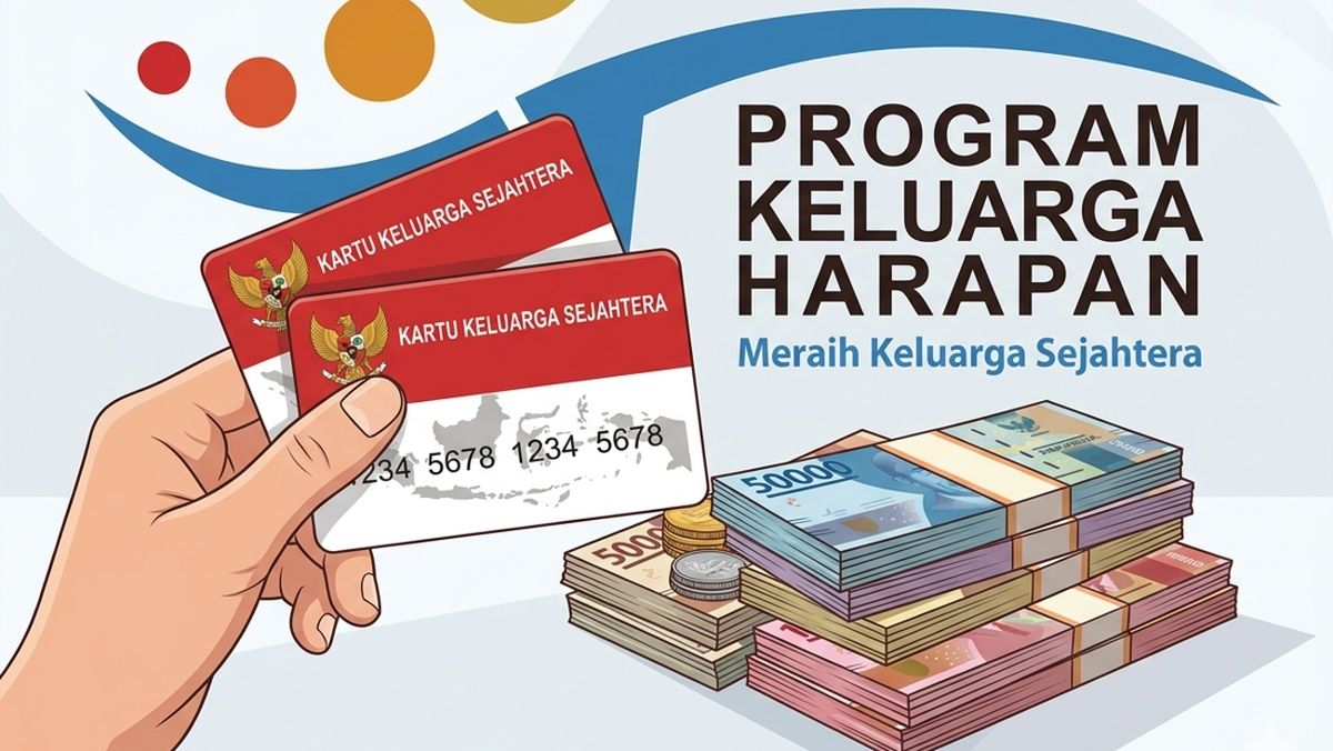 Ilustrasi penyaluran bantuan sosial Program Keluarga Harapan