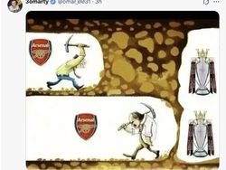 Meme Sadis! Arsenal Tergeser dari Puncak, Gol Haaland Jadi Biang Kerok
