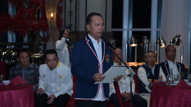 Ketua Umum Pengurus Besar Taekwondo Indonesia (PBTI) Richard Tampubolon di Taekwondo Kaltim.