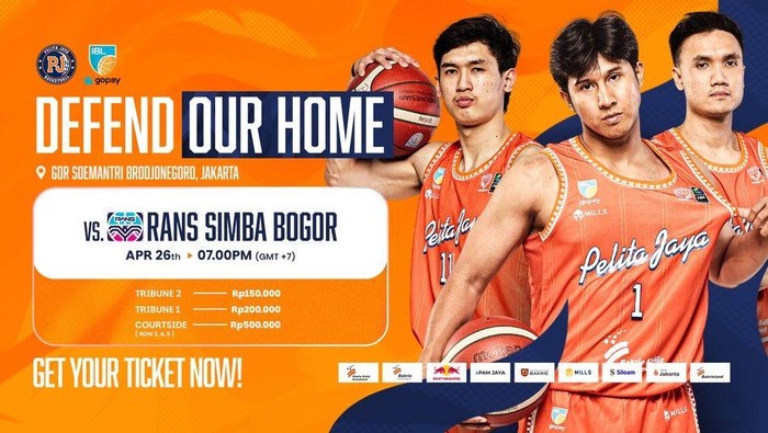 Pelita Jaya Basketball Jakarta vs Rans Simba Bogor.