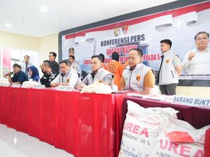 Polda Sumsel Bongkar Penyelewengan 10 Ton Pupuk Subsidi, 3 Orang Ditangkap