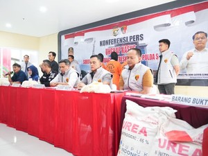 Polda Sumsel Bongkar Penyelewengan 10 Ton Pupuk Subsidi, 3 Orang Ditangkap