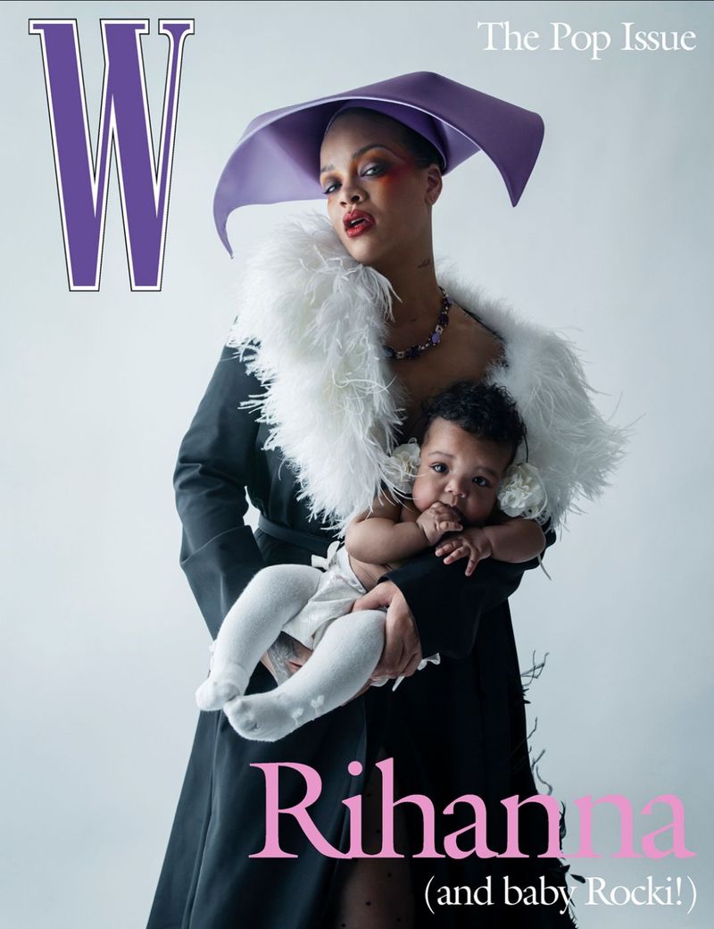 Rihanna dan putri bungsunya, Rocki, tampil di sampul W Magazine.