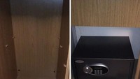 Brankas ini tersembunyi di balik lemari. Patut dicontoh nih buat simpan barang berharga. Foto: Bored Panda