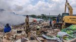 TPA Pengangsaan Dua Kembali Terbakar, Petugas Berjibaku Padamkan Api
