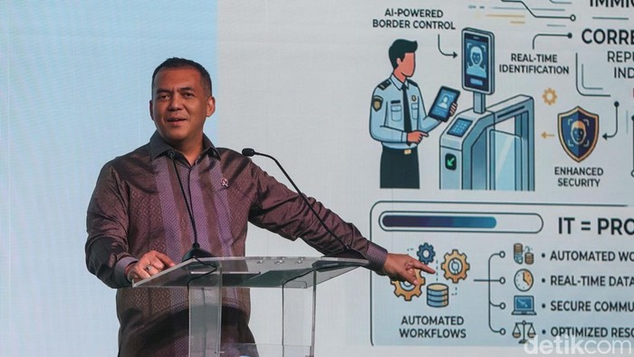 Wakil Menteri Imigrasi dan Pemasyarakatan Silmy Karim menekankan pentingnya lompatan besar dalam meningkatkan daya saing nasional. Hal itu disampaikannya dalam Agentforce World Tour Jakarta 2026 di Jakarta, Kamis (23/4/2026).