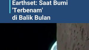  Video NASA Bagikan Momen Bumi Terbenam di Balik Bulan 