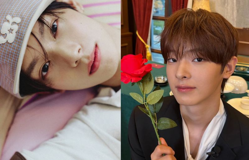 Member grup K-Pop duo FLARE U (kiri-kanan) Chuei Li Yu dan Kang Woo Jin.