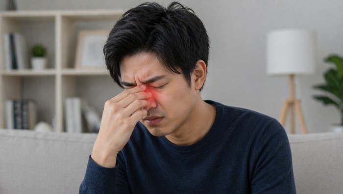 Ilustrasi gejala sinusitis