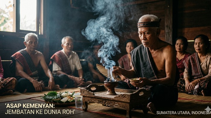 Ilustrasi terkait kemenyan (Foto: Gemini AI)